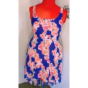 Candies sheer floral high low dress 🌸